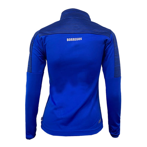 Sudadera BORREGOS Apex Azul 1/2 Zipper, Dama